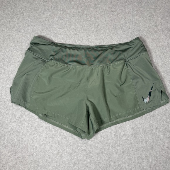 Nike Pants - Nike Eclipse Women's Green Dri-FIT 3" JDI Running Shorts Lined AT4215-365